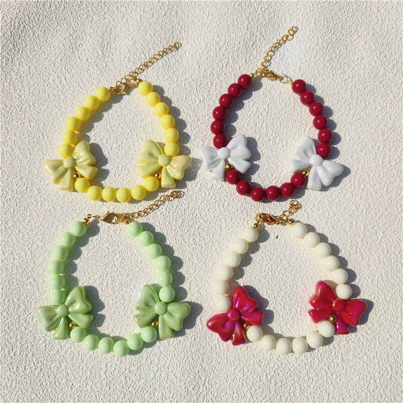 Cute Bow Cat Collar Pet Pearl Necklace Pet Collar Cat and Dog Jewelry Love Pet Products for Dog Birthday Gift Photo Accessories
Cute Bow Cat Collar Pet Pearl Necklace Pet Collar Cat and Dog Jewelry Love Pet Products for Dog Birthday Gift Photo Accessories