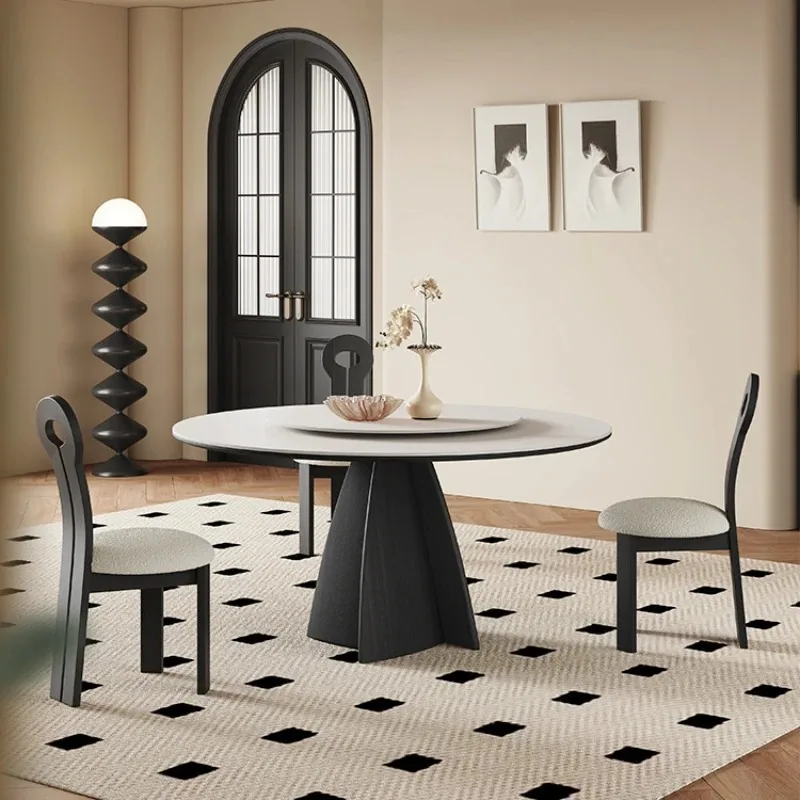 Modern Design Luxury Dining Table Black 6 Person Restaurant Round Dining Table Living Room Wooden Mesas De Comedor Furniture
Modern Design Luxury Dining Table Black 6 Person Restaurant Round Dining Table Living Room Wooden Mesas De Comedor Furniture