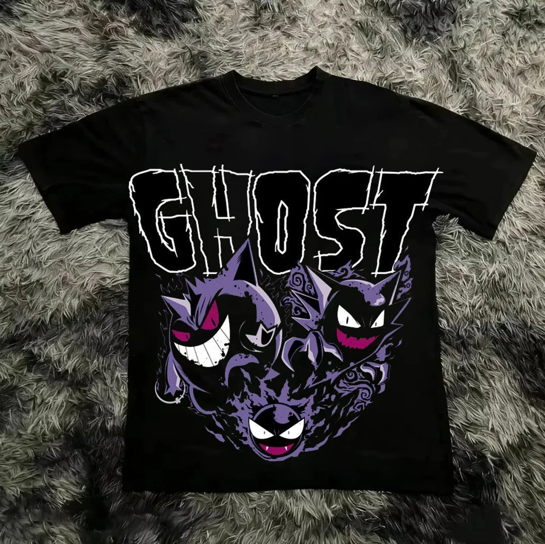 Pokémon Gengar Printing Cotton T-shirt Men Women Summer Oversized Cotton Street Trendy Top Tee Y2k Vintage Unisex Hip-pop
Pokémon Gengar Printing Cotton T-shirt Men Women Summer Oversized Cotton Street Trendy Top Tee Y2k Vintage Unisex Hip-pop