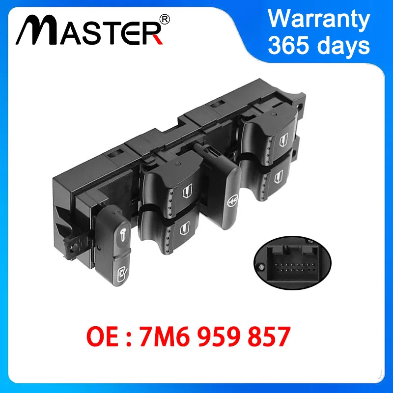 Left Master Window Electric Control Switch Button 7M6959857 for VW Sharan Seat Alhambra Ford Galaxy 7M6 959 857
Left Master Window Electric Control Switch Button 7M6959857 for VW Sharan Seat Alhambra Ford Galaxy 7M6 959 857