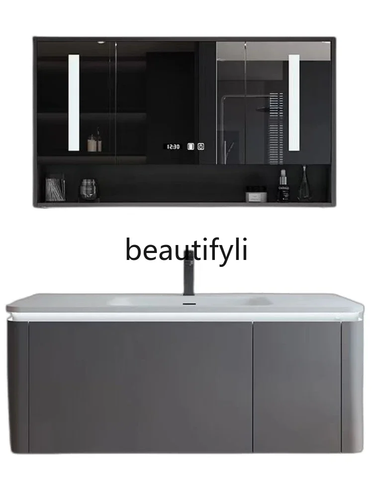 Corian Stone Seamless Ceramic Integrated Basin Modern Bathroom Cabinet Combined Toilet Washbasin Oak Cabinet
Corian Stone Seamless Ceramic Integrated Basin Modern Bathroom Cabinet Combined Toilet Washbasin Oak Cabinet