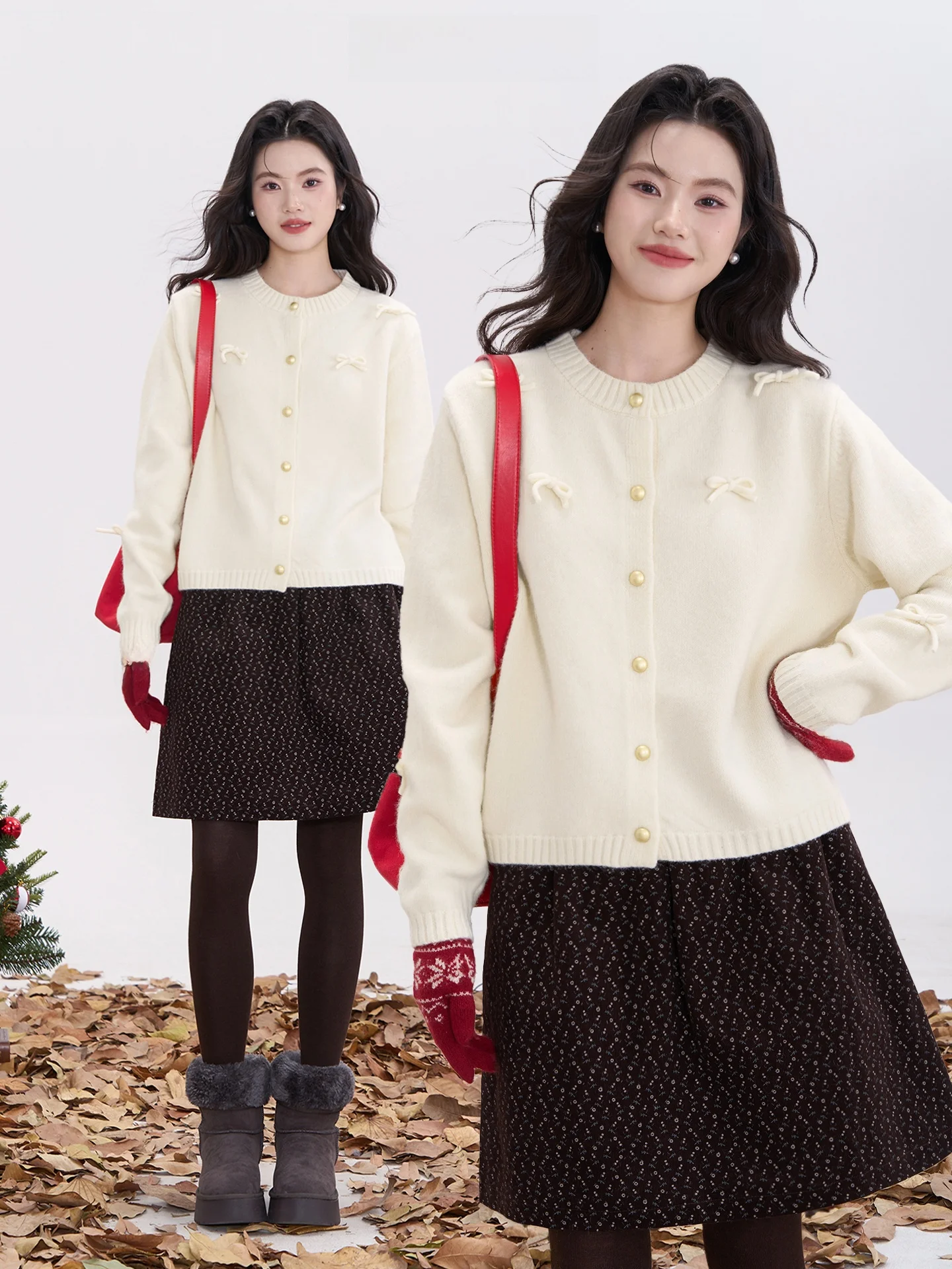 Elegant Cream Knitted Sweater New Year Gold Button Warmth Long Sleeve Cardigan Style Polyester Nylon Acrylic Blend
Elegant Cream Knitted Sweater New Year Gold Button Warmth Long Sleeve Cardigan Style Polyester Nylon Acrylic Blend