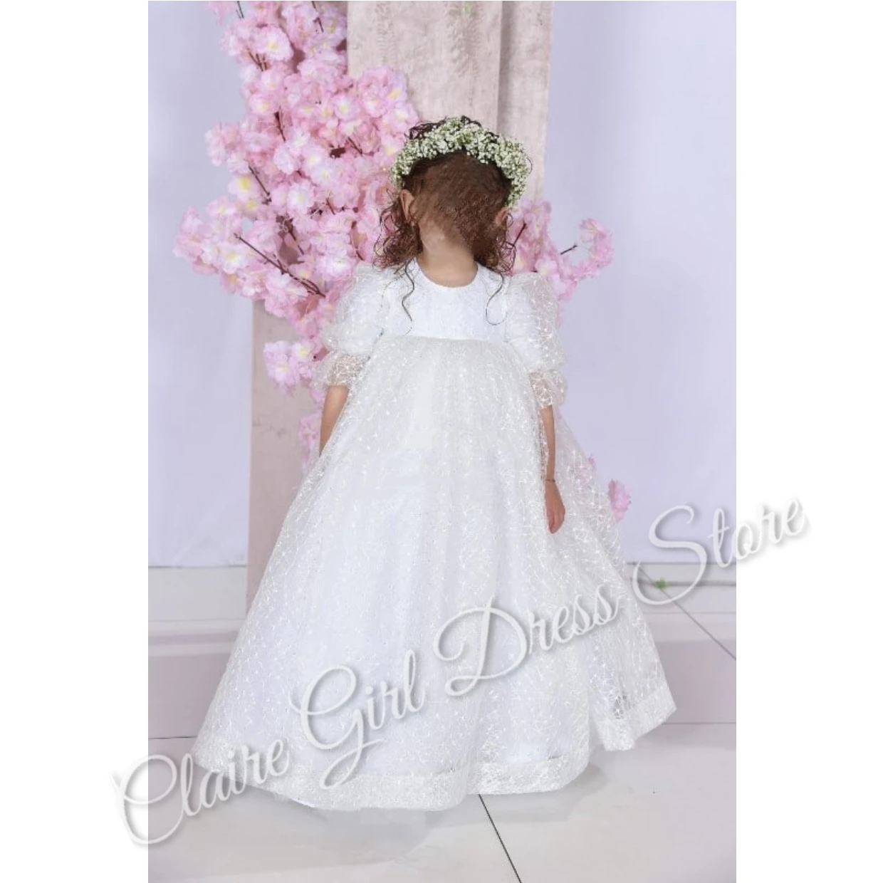 Customized White Flower Girl Dresses For Wedding Lace Tulle 3/4 Sleeves High Waist 2025 Kids Birthday Party Pageant Gown
Customized White Flower Girl Dresses For Wedding Lace Tulle 3/4 Sleeves High Waist 2025 Kids Birthday Party Pageant Gown