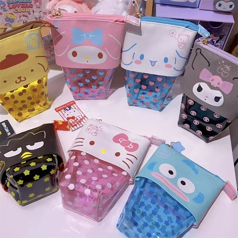 Cute Sanrio My melody Kuromi Cinnamoroll Pochacco Retractable Pencil Holder Stand Up Pencil Case Stationery Pouch Bag kids gift
Cute Sanrio My melody Kuromi Cinnamoroll Pochacco Retractable Pencil Holder Stand Up Pencil Case Stationery Pouch Bag kids gift