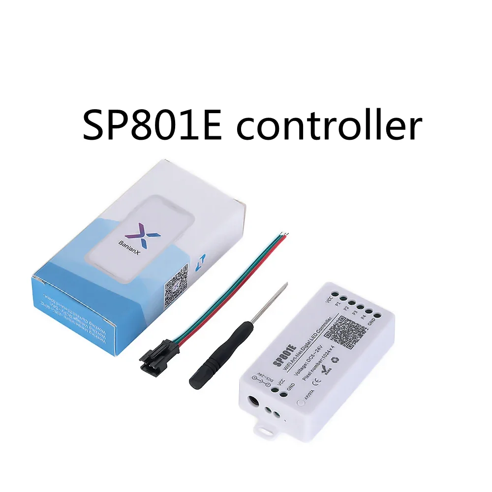 SP801E Android IOS Universal Art Network LED controller uses programmable APP LED matrix panel module to emit light through appl
SP801E Android IOS Universal Art Network LED controller uses programmable APP LED matrix panel module to emit light through appl