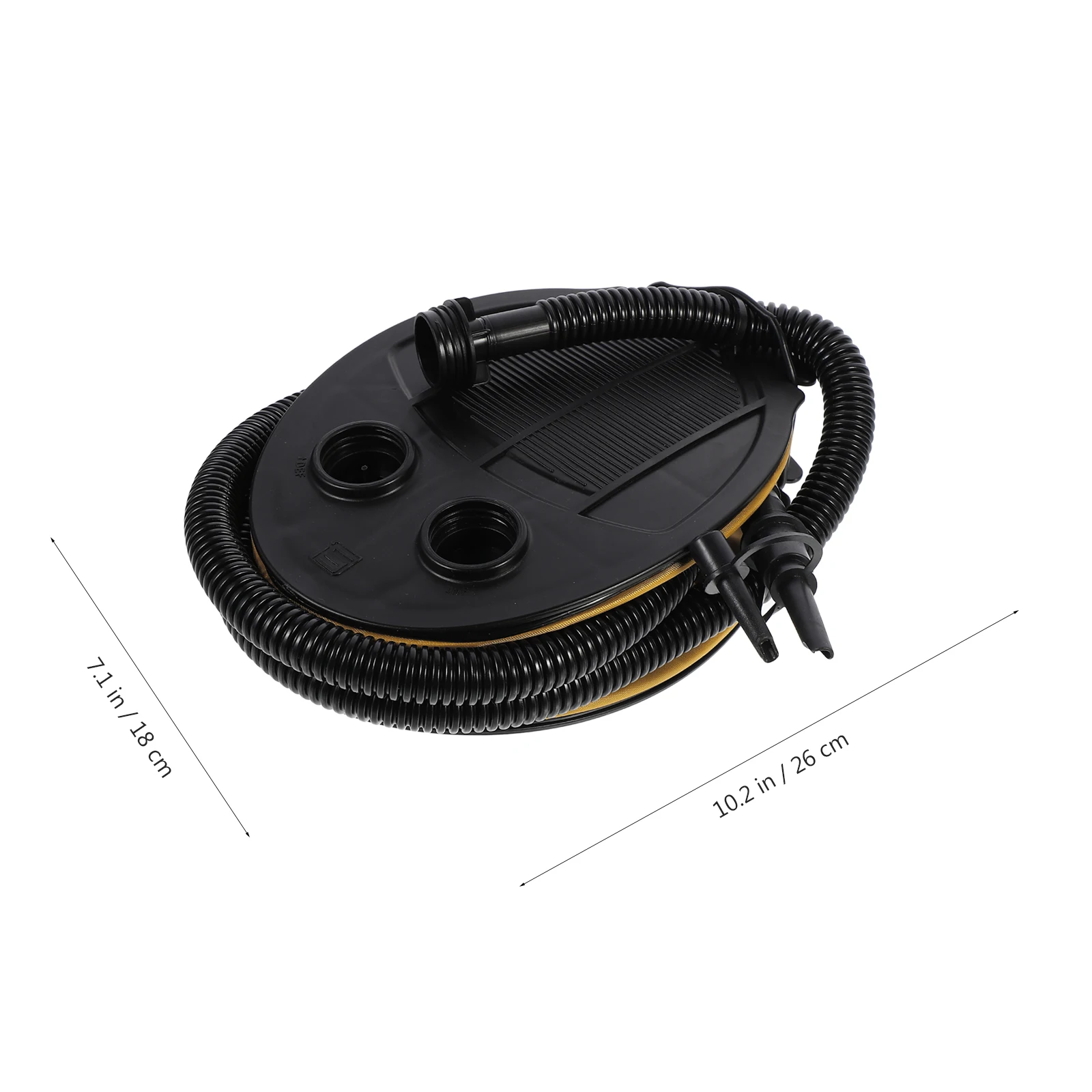 Foot Air Pump for Inflatable Mattress Balloon Yoga Ball Pad Manual Quick Easy Use Collapsible Portable 3 Adapters Fits Most
Foot Air Pump for Inflatable Mattress Balloon Yoga Ball Pad Manual Quick Easy Use Collapsible Portable 3 Adapters Fits Most