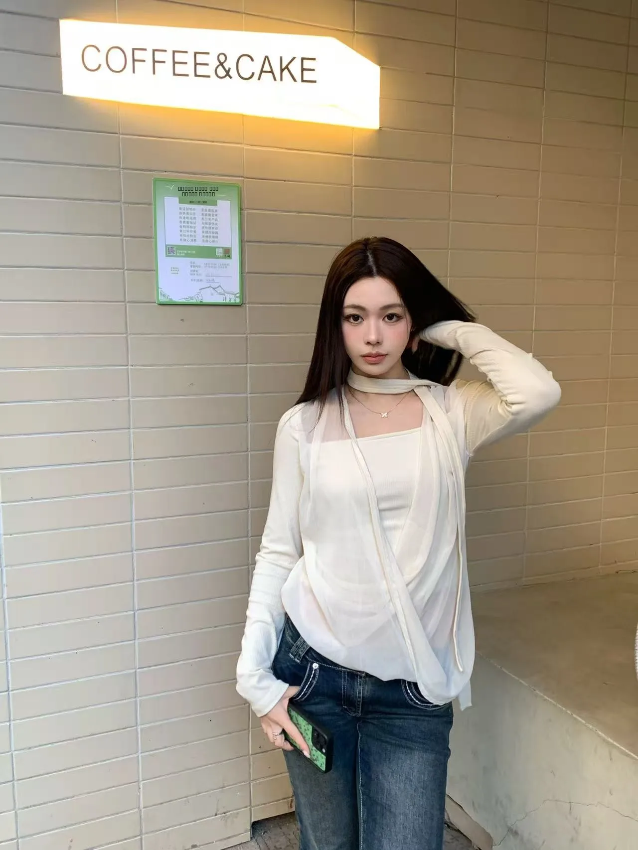 Женский трикотажный топ Yanlin Miss Spring 2026 с рюшами и длинными рукавами, повседневная облегающая футболка для девушек
Женский трикотажный топ Yanlin Miss Spring 2026 с рюшами и длинными рукавами, повседневная облегающая футболка для девушек