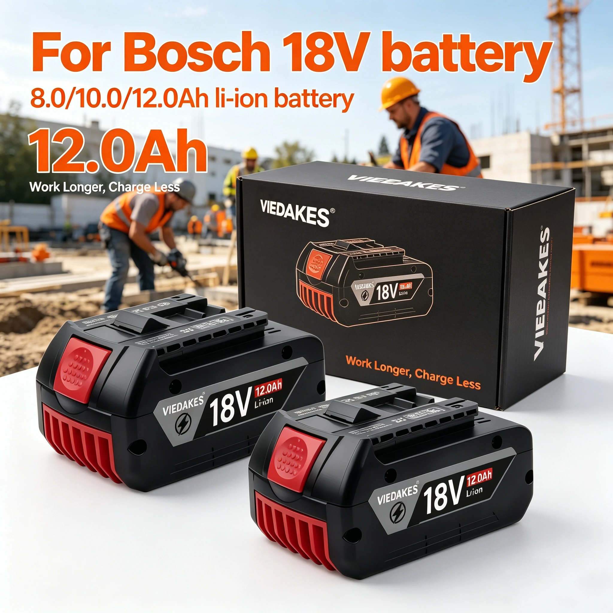 NEWLY18V 8/10/12Ah rechargeable battery for Bosch 18V battery BAT609 BAT609G BAT618 BAT618G BAT614 for electric drill +charger
NEWLY18V 8/10/12Ah rechargeable battery for Bosch 18V battery BAT609 BAT609G BAT618 BAT618G BAT614 for electric drill +charger