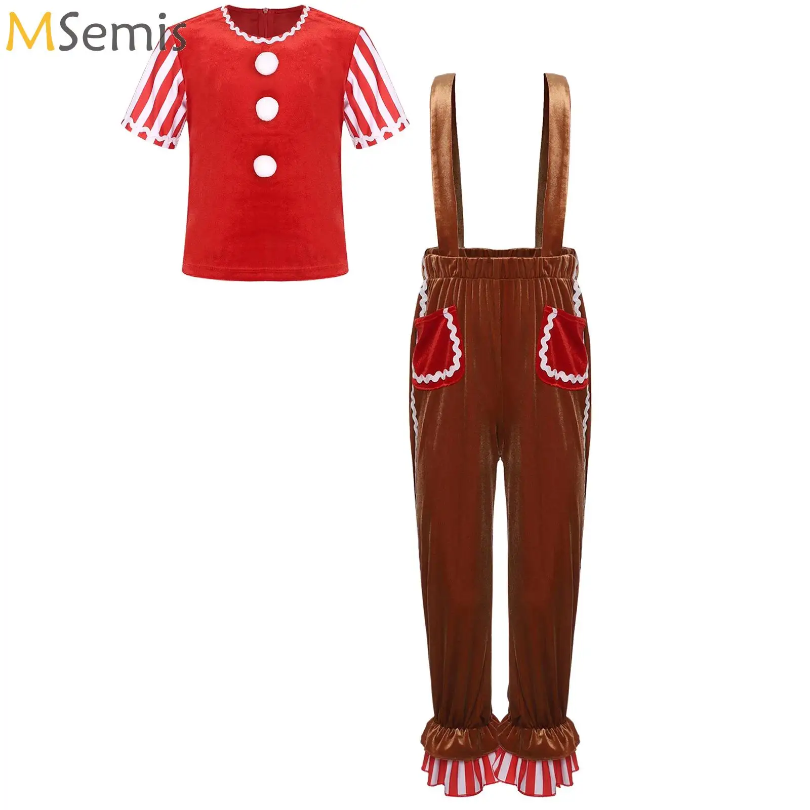 Christmas Gingerbread Man Cosplay Costume for Girls Xmas New Year Party Party Cookies Roleplay Outfit Christmas Performance Suit
Christmas Gingerbread Man Cosplay Costume for Girls Xmas New Year Party Party Cookies Roleplay Outfit Christmas Performance Suit