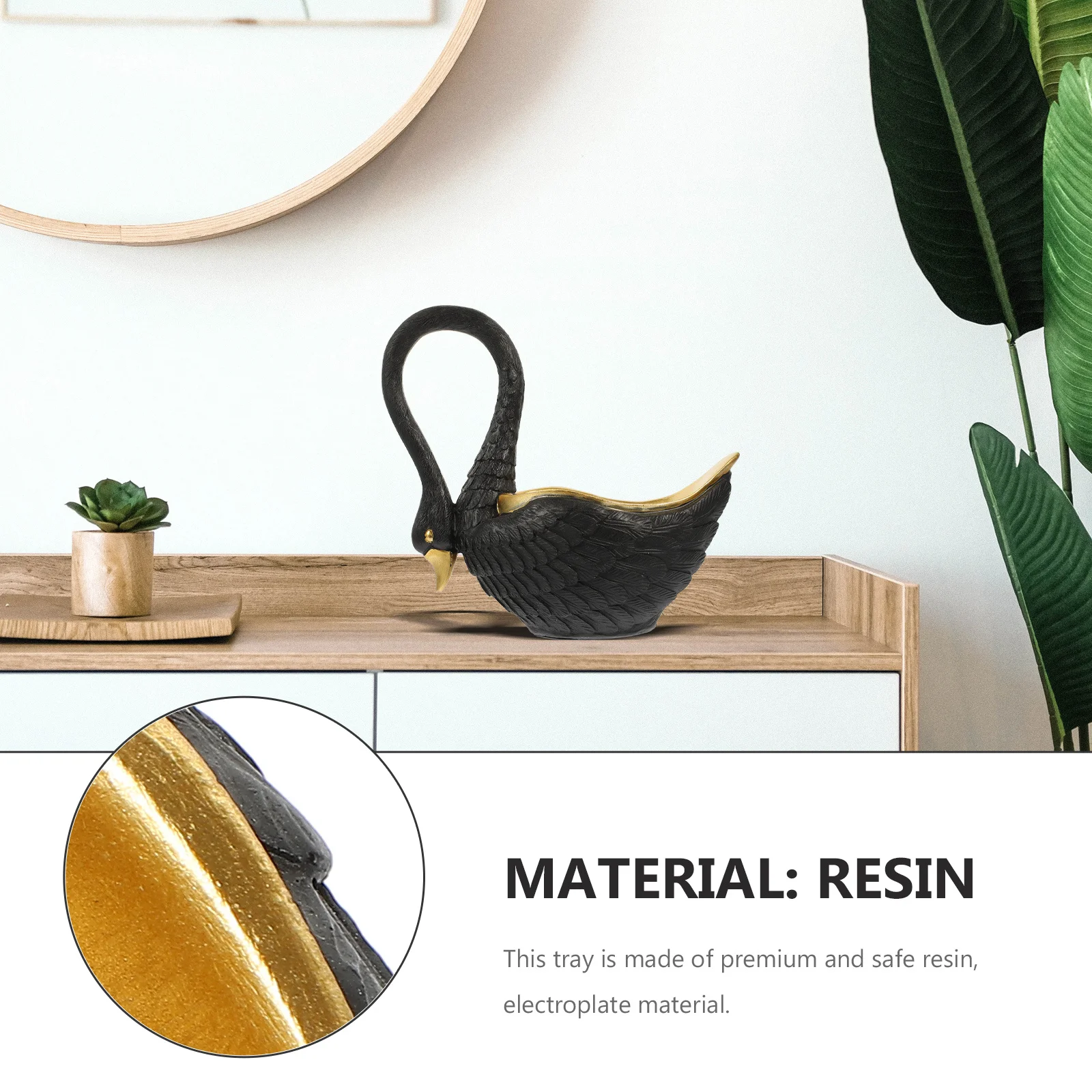 Swan Theme Trinket Dish Resin Jewelry Holder Key Storage Plate Organizer Desk Sundries Container Home Decor Trinket Dishes
Swan Theme Trinket Dish Resin Jewelry Holder Key Storage Plate Organizer Desk Sundries Container Home Decor Trinket Dishes