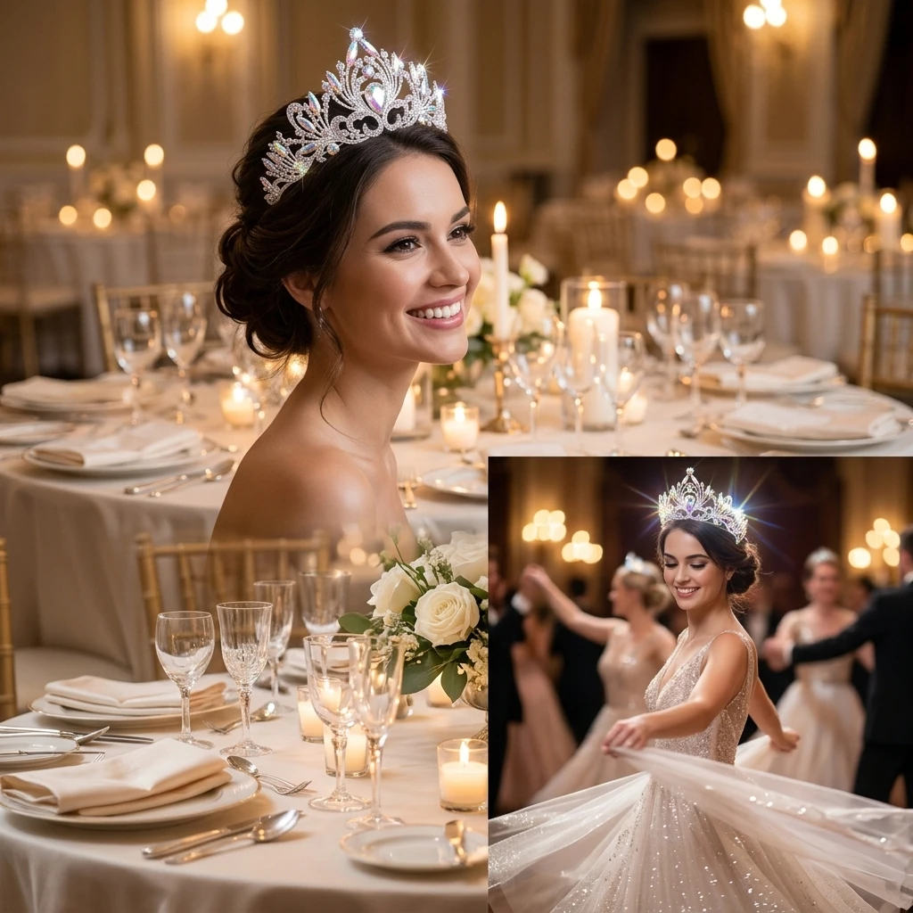 Crystal Hair Crown for Wedding Ceremony Bride Elegant Rhinestone Alloy Headpiece for Formal Banquet Party Accessories
Crystal Hair Crown for Wedding Ceremony Bride Elegant Rhinestone Alloy Headpiece for Formal Banquet Party Accessories