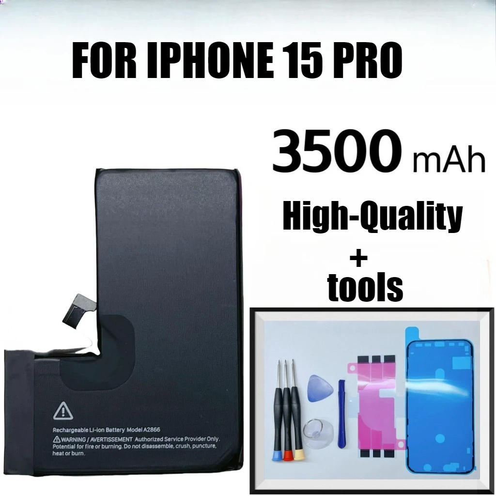 High-Quality Replacement Mobile Phone Batteries for IPhone 15 / IPhone 15 PRO + TOOLS 
High-Quality Replacement Mobile Phone Batteries for IPhone 15 / IPhone 15 PRO + TOOLS
