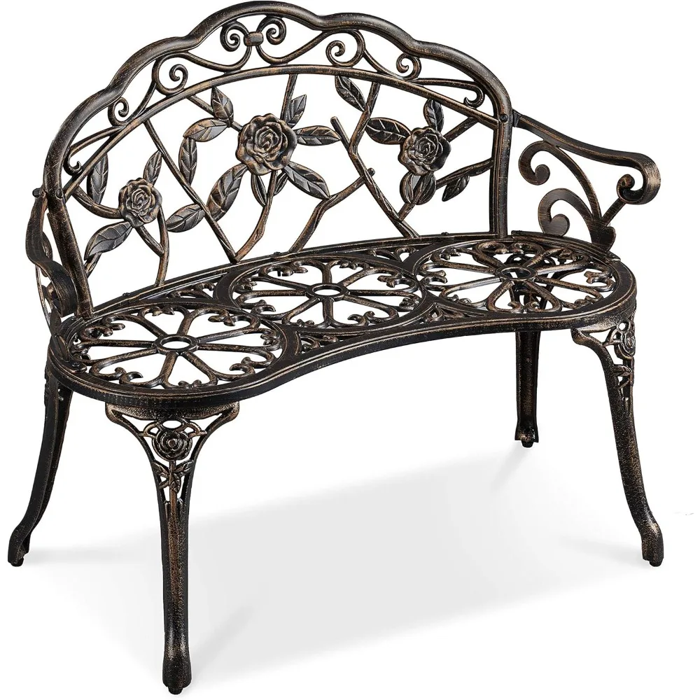 Yaheetech Patio Garden Bench Park Metal Rose Outdoor Benches, Aluminium Vintage Antique Furniture Chair Outside Benches Weather
Yaheetech Patio Garden Bench Park Metal Rose Outdoor Benches, Aluminium Vintage Antique Furniture Chair Outside Benches Weather