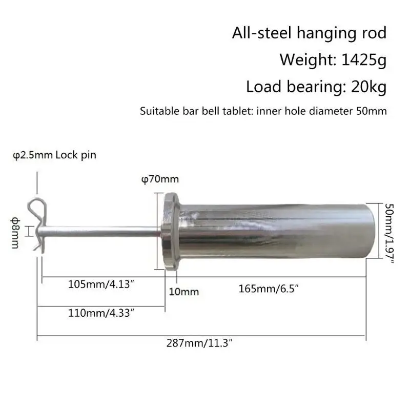 652F Gym Weight Pin Durable Steel Construction, Easy to Use | Exercise Equipment Attachment Gym Equipment Weight Plate Lock
652F Gym Weight Pin Durable Steel Construction, Easy to Use | Exercise Equipment Attachment Gym Equipment Weight Plate Lock