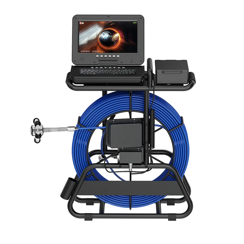 10 Inch Ips 1080P Screen Cable 50M Ip68 Sewer Camera Self Leveling 7mm 512HZ Locator Sewer Camera 7mm Thick Cable With Brake
10 Inch Ips 1080P Screen Cable 50M Ip68 Sewer Camera Self Leveling 7mm 512HZ Locator Sewer Camera 7mm Thick Cable With Brake