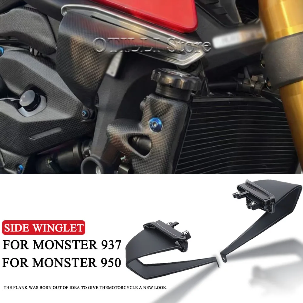 Kit For Ducati Monster 950 MONSTER 937 SP Plus Fairing Winglets Fin Trim Cover Motorcycle Wing Wind Fairing Winglets 2021 2022 -
Kit For Ducati Monster 950 MONSTER 937 SP Plus Fairing Winglets Fin Trim Cover Motorcycle Wing Wind Fairing Winglets 2021 2022 -