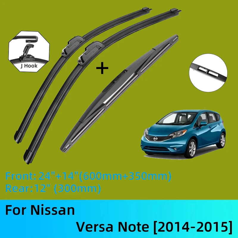 For Nissan Versa Note Front Rear Wiper Blades Brushes Cutter Accessories J U Hook 2014-2015 2014 2015
For Nissan Versa Note Front Rear Wiper Blades Brushes Cutter Accessories J U Hook 2014-2015 2014 2015