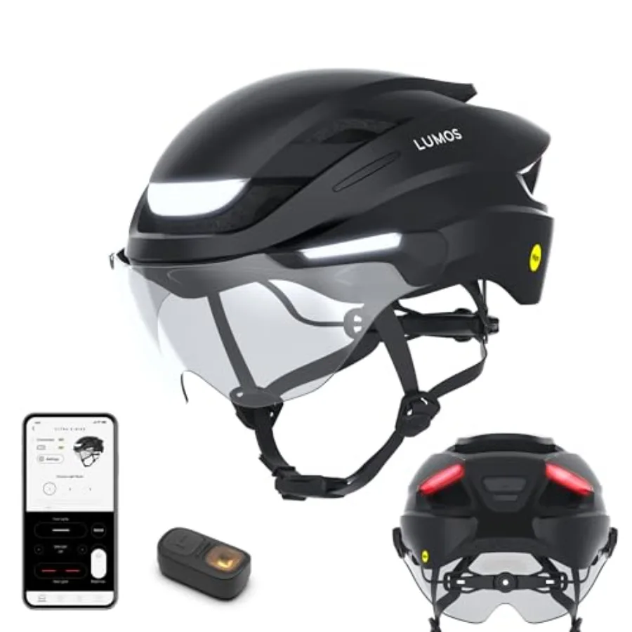 Ultra E-Bike Smart Helmet for EBike, Scooter, Cycling, Bicycle Polycarbonate Shell, Matte Black NTA 8776 Certified, Front Rear
Ultra E-Bike Smart Helmet for EBike, Scooter, Cycling, Bicycle Polycarbonate Shell, Matte Black NTA 8776 Certified, Front Rear