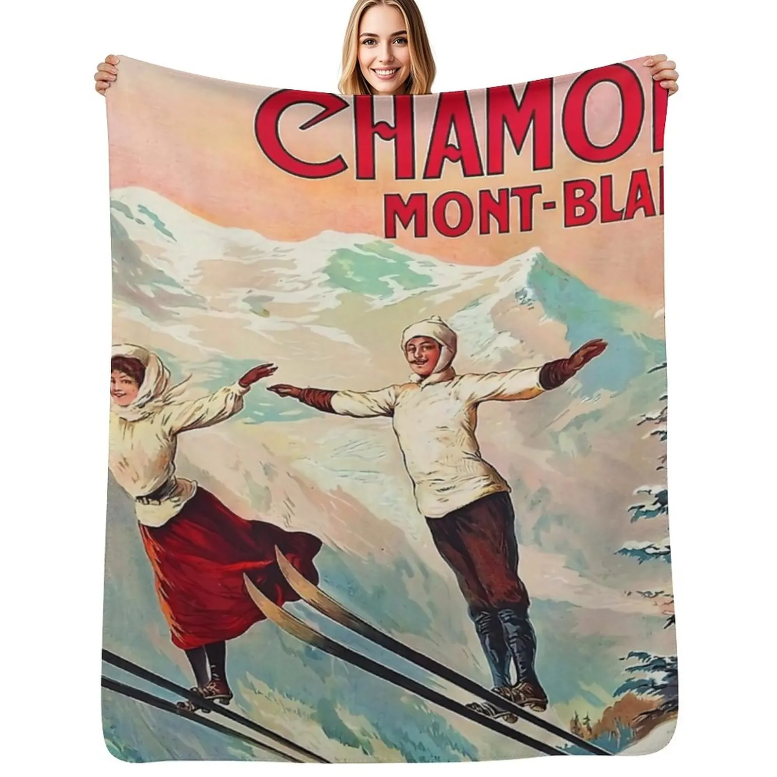 Chamonix, Mont Blanc - Vintage Throw Blanket Soft Home Decor Blanket for Couch Bedroom
Chamonix, Mont Blanc - Vintage Throw Blanket Soft Home Decor Blanket for Couch Bedroom
