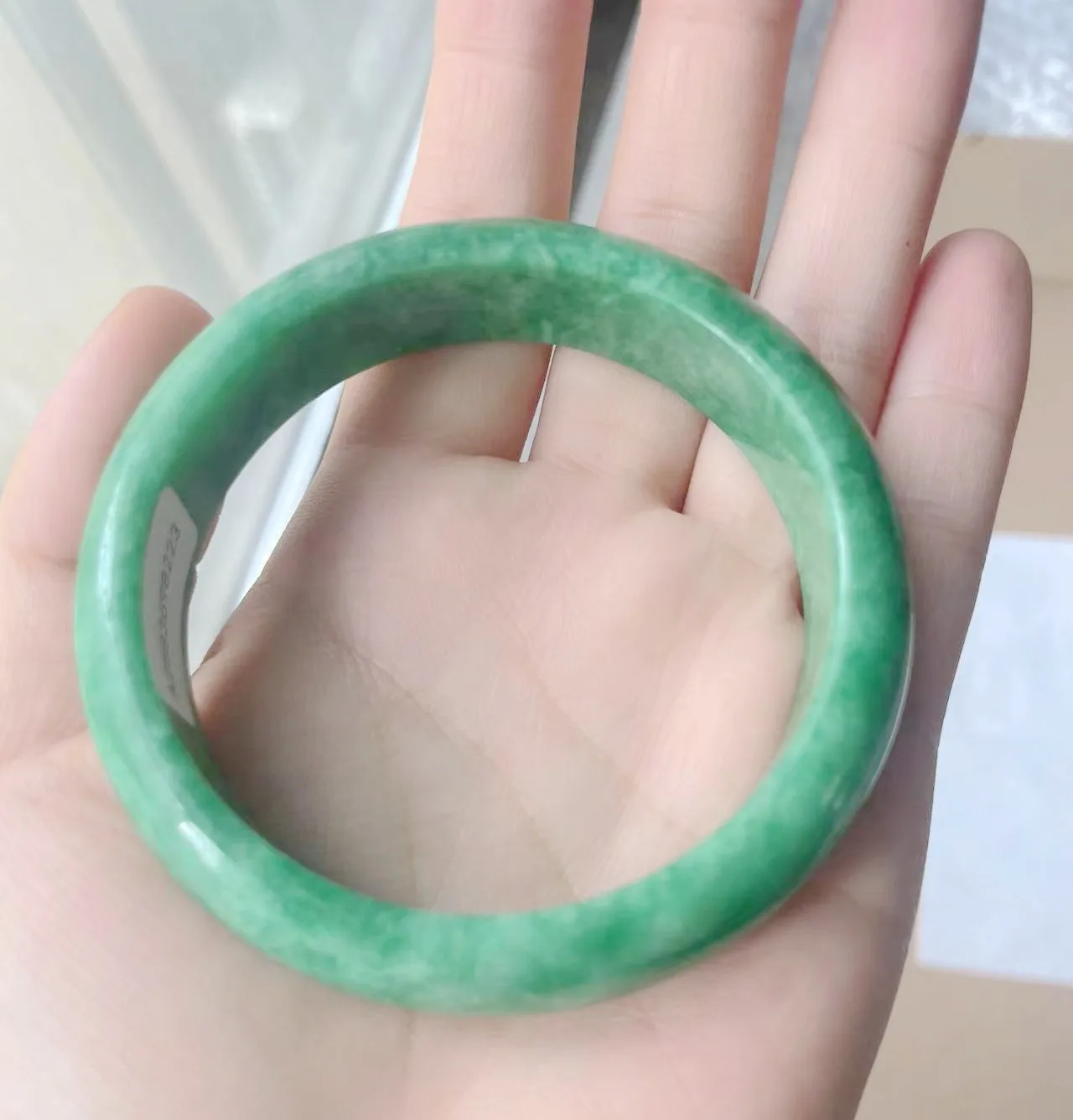 Certified Grade A green Water 52-64mm Natural Burma Jade jadeite Bracelet 8243
Certified Grade A green Water 52-64mm Natural Burma Jade jadeite Bracelet 8243
