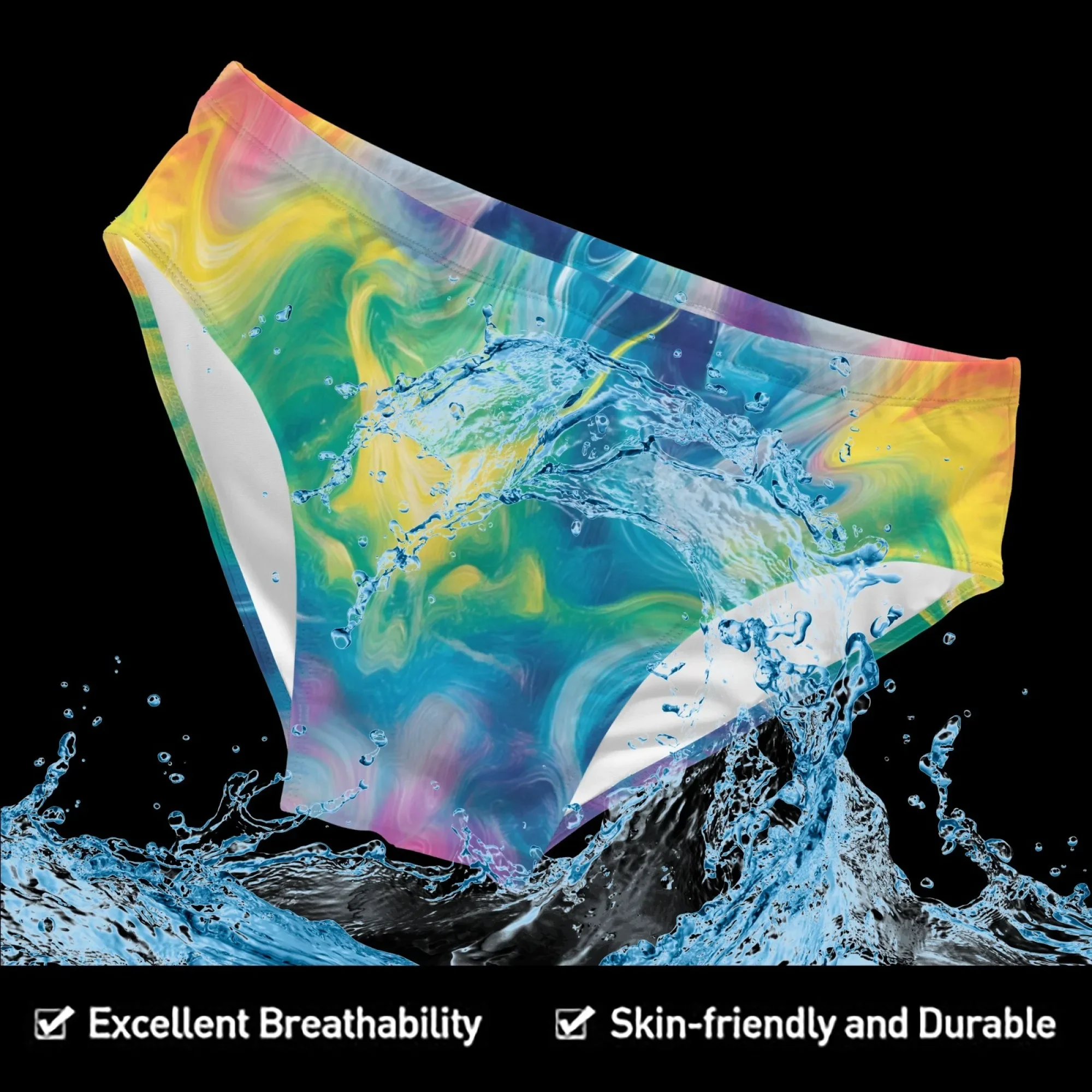 Men's swimming trunks colorful fluid printing fashionable breathable non-slip beach shorts fun men's sexy bikini briefs gift
Men's swimming trunks colorful fluid printing fashionable breathable non-slip beach shorts fun men's sexy bikini briefs gift