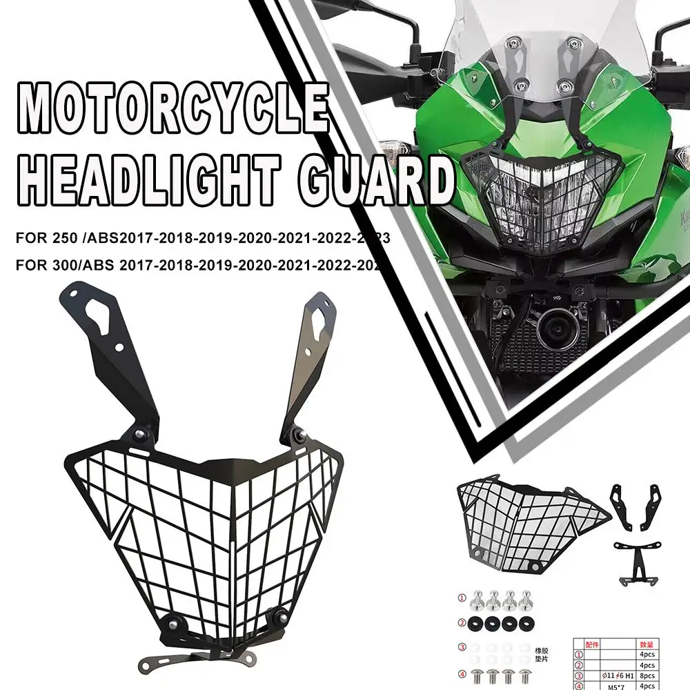 Motorcycle Headlight Protection Cover Grille Guard For Kawasaki Versys X300 X250 VERSYS300 VERSYS250 VERSYS 300 250 2017-2023
Motorcycle Headlight Protection Cover Grille Guard For Kawasaki Versys X300 X250 VERSYS300 VERSYS250 VERSYS 300 250 2017-2023