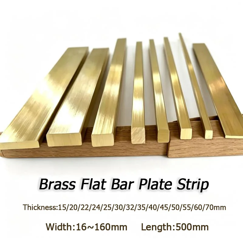 1pcs Length 500mm Brass Flat Bar Plate Strip Thicknesses 15~70mm copper alloy Solids part DIY handmade Fastener Metal Material
1pcs Length 500mm Brass Flat Bar Plate Strip Thicknesses 15~70mm copper alloy Solids part DIY handmade Fastener Metal Material