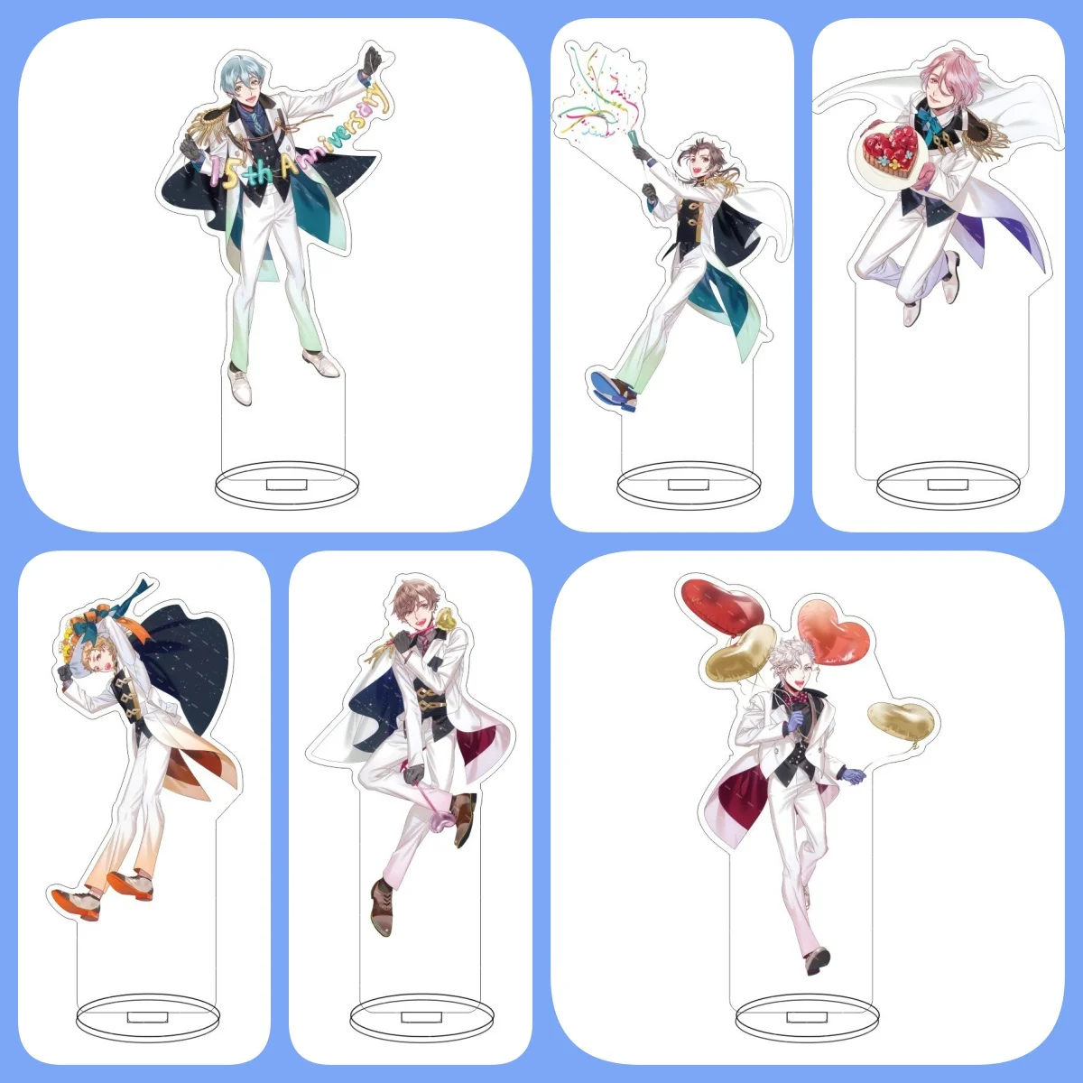 Factory outlet store Anime Starry Sky Wholesale Acrylic standing brand model handsome character desktop display cartoon gifts
Factory outlet store Anime Starry Sky Wholesale Acrylic standing brand model handsome character desktop display cartoon gifts