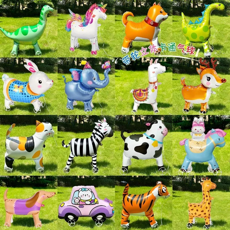 1 шт., большой размер, прогулочный стоячий воздушный шар из алюминиевой пленки с животными, мультяшный воздушный шар с колесами, детское украшение для дня рождения
1 шт., большой размер, прогулочный стоячий воздушный шар из алюминиевой пленки с животными, мультяшный воздушный шар с колесами, детское украшение для дня рождения