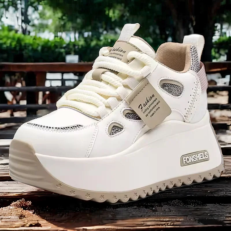 Fujin 7cm Genuine Leather Comfy Breathable Hidden Heel Block Flats Skate Board Platform Wedge Sneakers Vulcanized Chunky Shoes
Fujin 7cm Genuine Leather Comfy Breathable Hidden Heel Block Flats Skate Board Platform Wedge Sneakers Vulcanized Chunky Shoes
