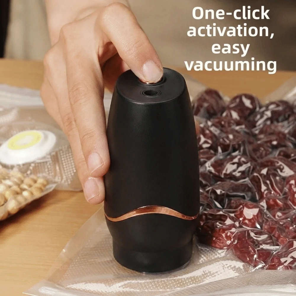 Wireless Electric Vacuum Sealer Pump Rechargeable Space Saving Vacuum Bag Pump Labor Saving Handheld Handheld Vacuum Sealer
Wireless Electric Vacuum Sealer Pump Rechargeable Space Saving Vacuum Bag Pump Labor Saving Handheld Handheld Vacuum Sealer