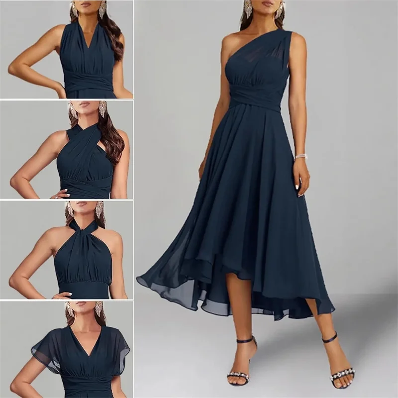 Линия Шифоновые платья подружки невесты на одно плечо со складками Элегантная свадебная вечеринка Формальный выпускной вечер Чайная длина Молния сзади
Линия Шифоновые платья подружки невесты на одно плечо со складками Элегантная свадебная вечеринка Формальный выпускной вечер Чайная длина Молния сзади