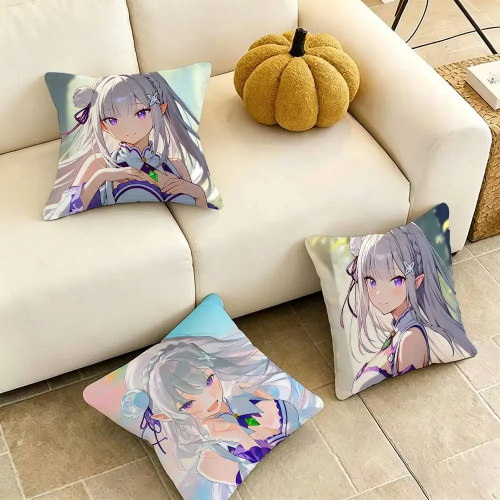 Emilia R-Re Z-Zero Square Double-Sided printed Pillow Case Bedroom Bedside Pillow Sofa Cushion Cover Gift
Emilia R-Re Z-Zero Square Double-Sided printed Pillow Case Bedroom Bedside Pillow Sofa Cushion Cover Gift