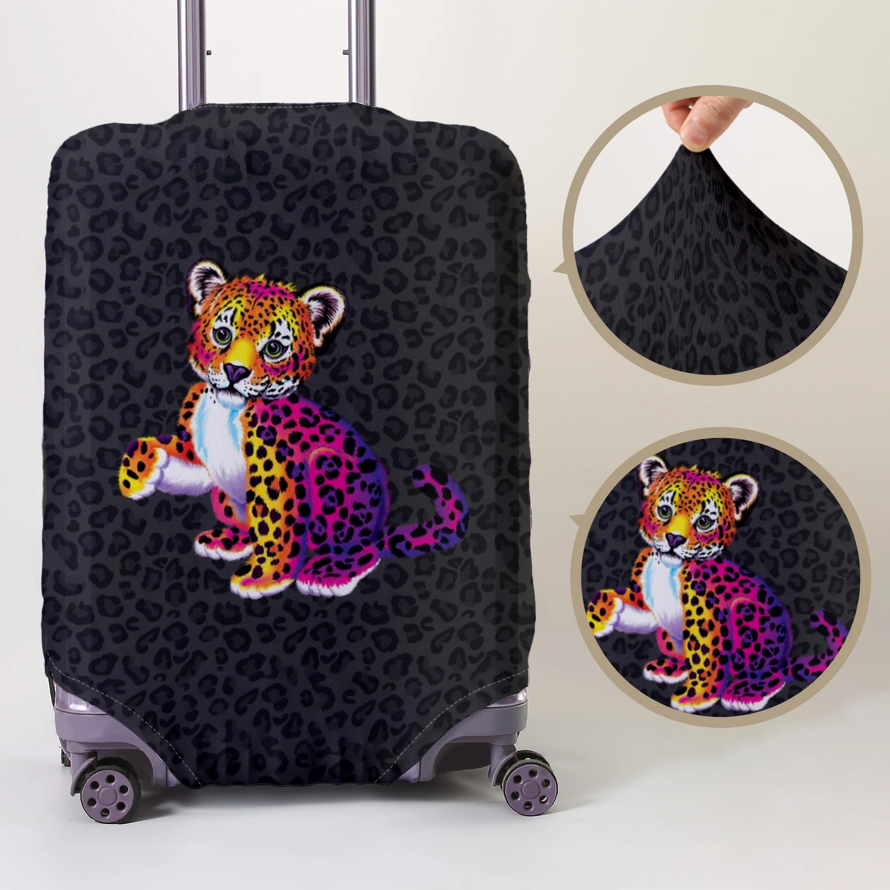 Cheetah pattern luggage protection cover, suitable for 18-32 inch luggage covers, luggage handle gloves, travel accessories
Cheetah pattern luggage protection cover, suitable for 18-32 inch luggage covers, luggage handle gloves, travel accessories