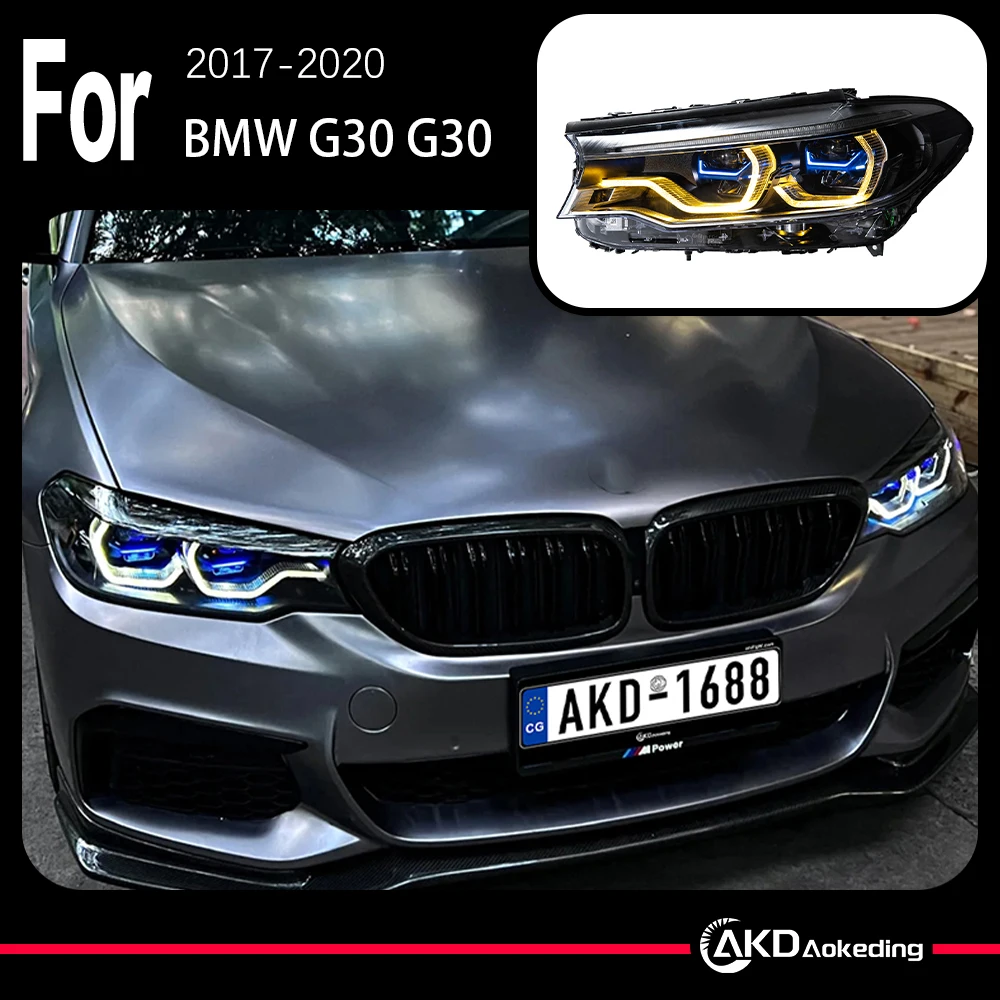 AKD Модель автомобиля Фара для BMW G30 Фари 2017-2020 525i 530i 535i G38 F90 Светодиодная фара DRL Сигнальная лампа Автоаксессуары
AKD Модель автомобиля Фара для BMW G30 Фари 2017-2020 525i 530i 535i G38 F90 Светодиодная фара DRL Сигнальная лампа Автоаксессуары