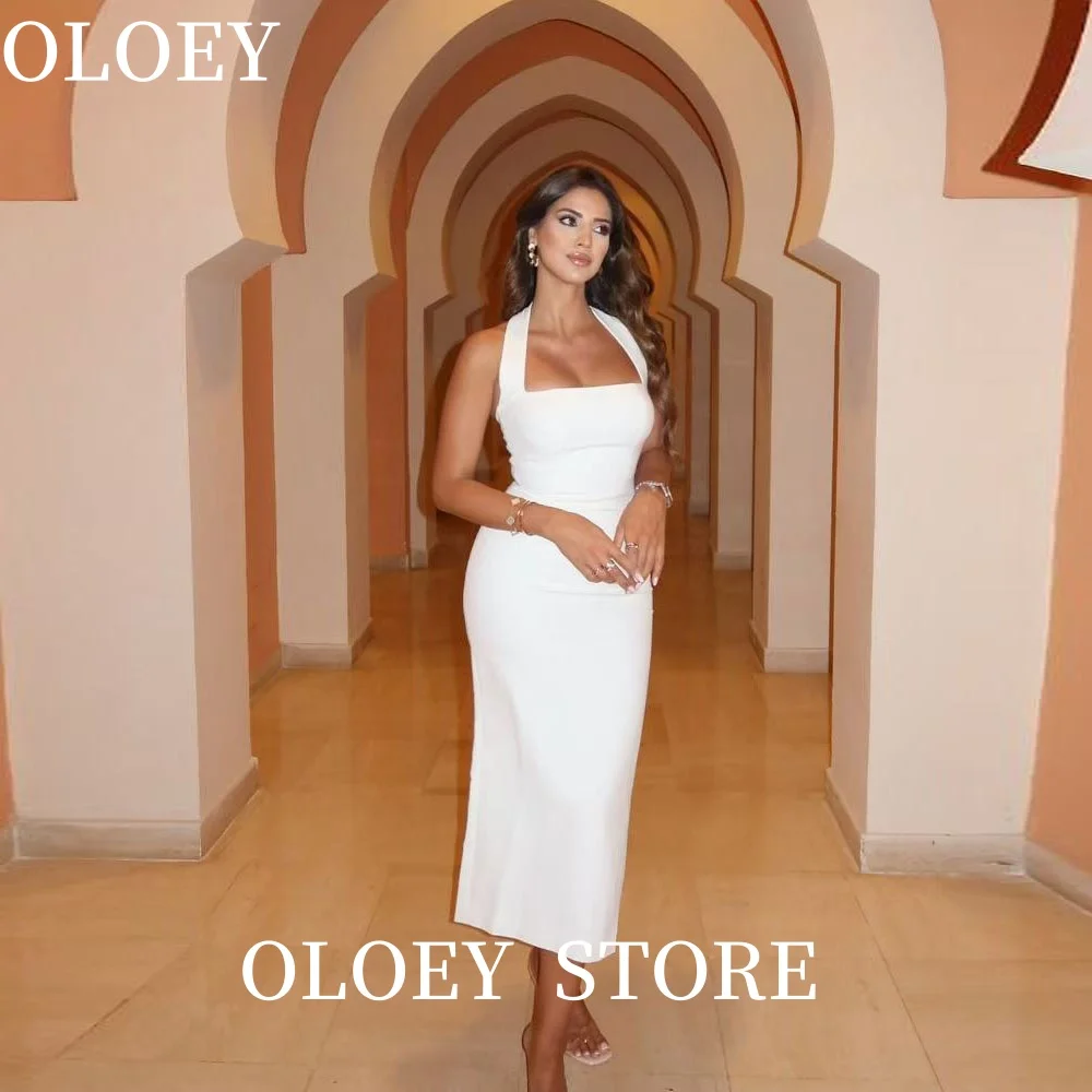 OLOEY Elegant Sheath Halter Sleeveless Formal Evening Dresses Backless Dubai Arabic Customized Ankle-Length Women Prom Gowns
OLOEY Elegant Sheath Halter Sleeveless Formal Evening Dresses Backless Dubai Arabic Customized Ankle-Length Women Prom Gowns