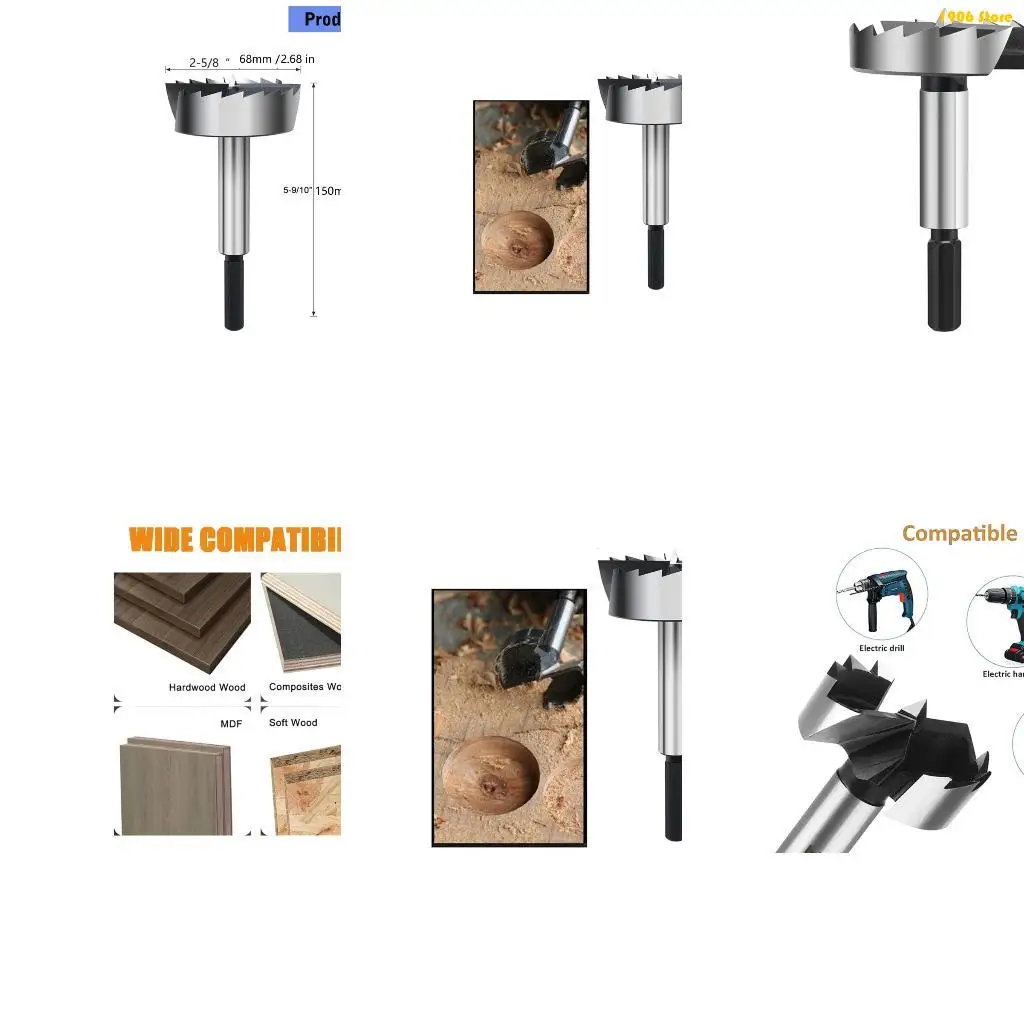 U1JB Heavy Duty Multi Tooth Drill Bit 68mm For Door Lock Installation & Hancraft
U1JB Heavy Duty Multi Tooth Drill Bit 68mm For Door Lock Installation & Hancraft