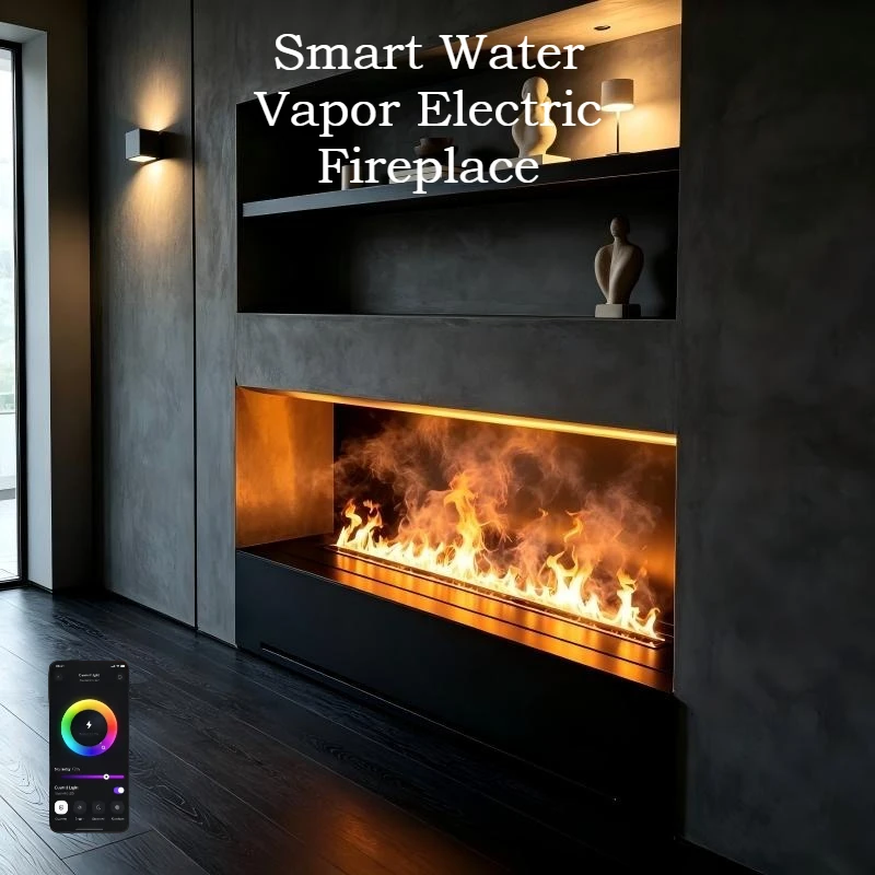 Recessed Water Vapor Fireplace Insert 80cm,7 Flame Colors,Wi-Fi App,luxury gold mist fireplace flame,Auto Water Refill Indicator
Recessed Water Vapor Fireplace Insert 80cm,7 Flame Colors,Wi-Fi App,luxury gold mist fireplace flame,Auto Water Refill Indicator