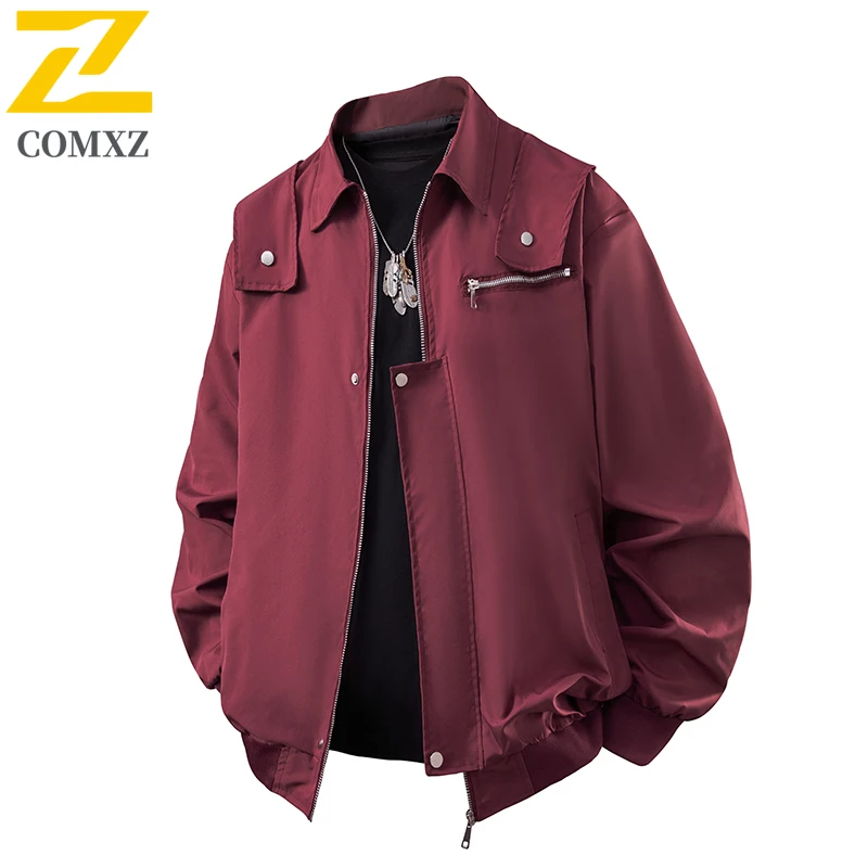 COMXZ High Street куртка, пальто для мужчин, весна-осень 2021, новый свободный крой в американском стиле, повседневная уличная рабочая одежда, водонепроницаемый топ с лацканами
COMXZ High Street куртка, пальто для мужчин, весна-осень 2021, новый свободный крой в американском стиле, повседневная уличная рабочая одежда, водонепроницаемый топ с лацканами