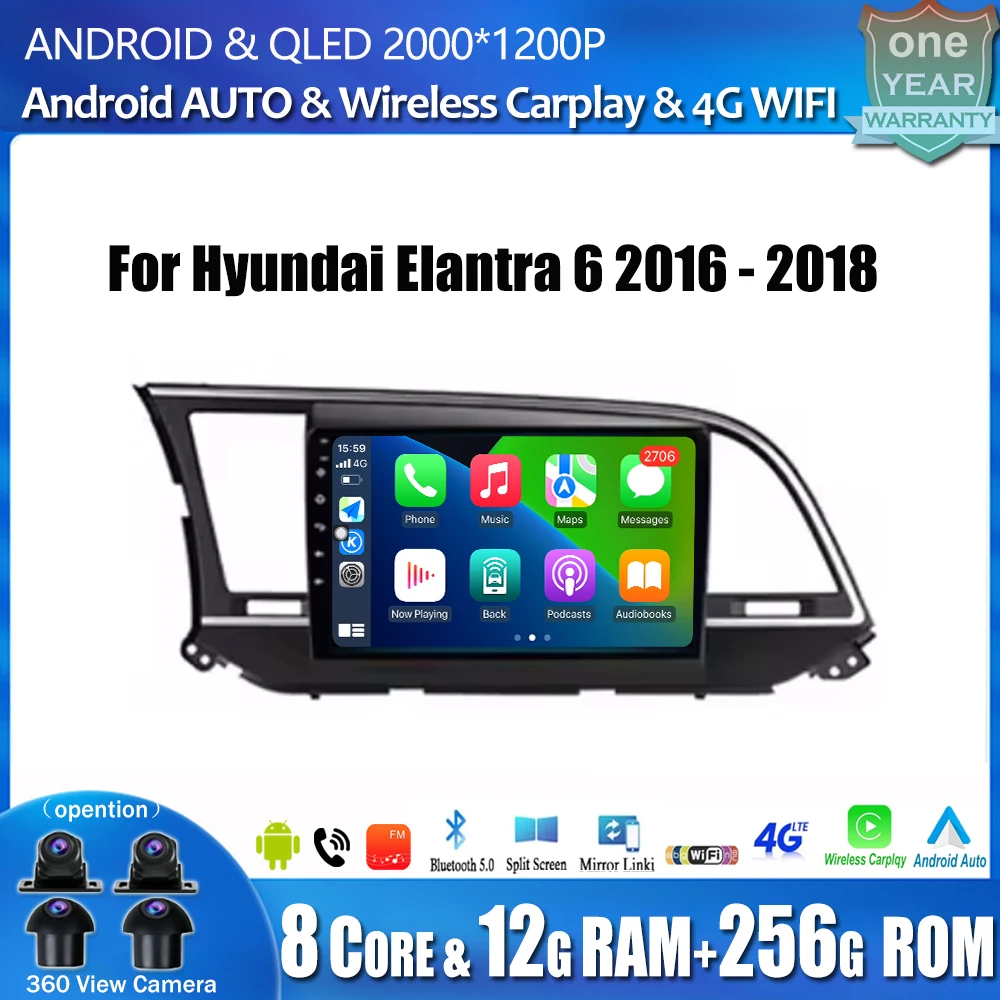 9‘’ Car Radio Carplay for Hyundai Elantra 6 2016-2018 Automotive Multimidia Player IPS Touch Screen Car Accessories Android Auto
9‘’ Car Radio Carplay for Hyundai Elantra 6 2016-2018 Automotive Multimidia Player IPS Touch Screen Car Accessories Android Auto