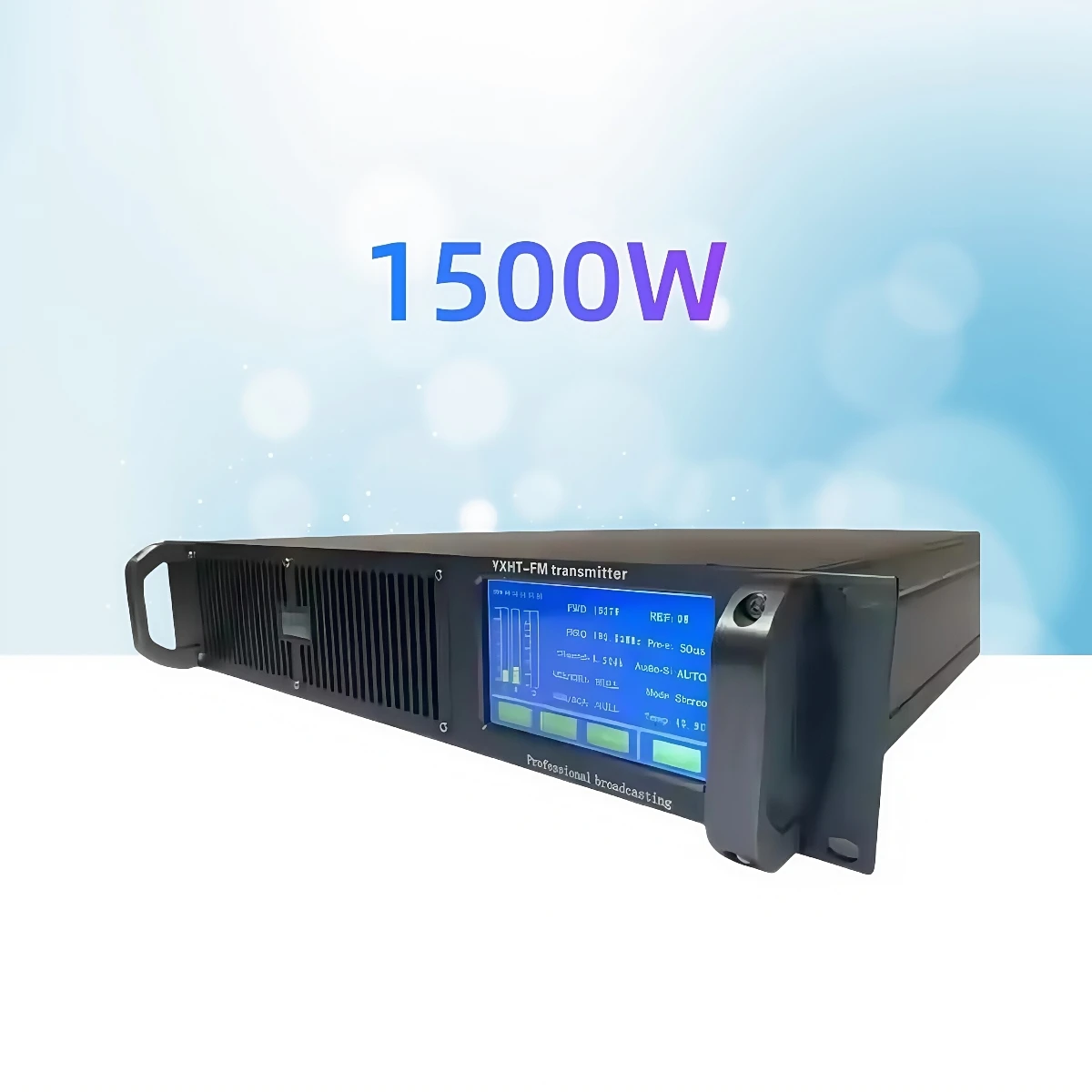 Touch Screen 1500W FM Transmitter for School, Church, Radio Stations 1.5KW Stereo Broadcast Equipment
Touch Screen 1500W FM Transmitter for School, Church, Radio Stations 1.5KW Stereo Broadcast Equipment