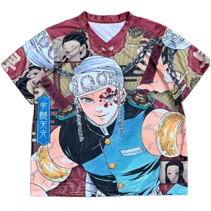 Новая мужская футболка 2026 года с 3D-принтом Demon Slayer Tengen Uzui Sound Hashira, V-образный вырез, стильная повседневная одежда для фанатов аниме, топы Y2K
Новая мужская футболка 2026 года с 3D-принтом Demon Slayer Tengen Uzui Sound Hashira, V-образный вырез, стильная повседневная одежда для фанатов аниме, топы Y2K