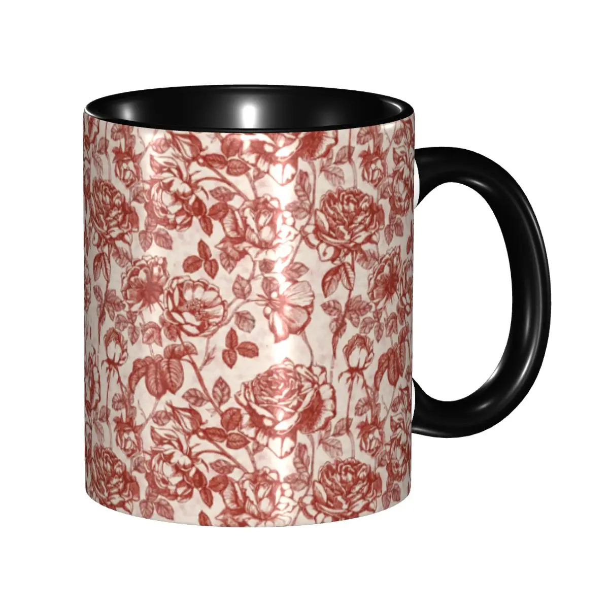 DIY Toile De Jouy Roses Ceramic Mug Personalized French Classic Coffee Cup Creative Present
DIY Toile De Jouy Roses Ceramic Mug Personalized French Classic Coffee Cup Creative Present