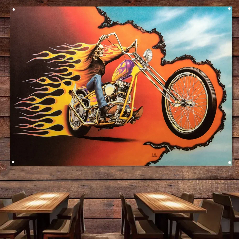Blazing Motorcycle Rider Flag Banner Skeleton Poster Decor Bikers Art Wall Sign Vintage Motorcycle Car Man Bar Club Pub Cave
Blazing Motorcycle Rider Flag Banner Skeleton Poster Decor Bikers Art Wall Sign Vintage Motorcycle Car Man Bar Club Pub Cave