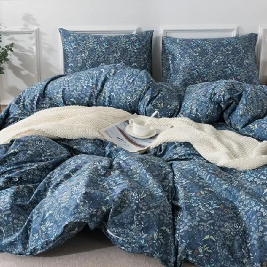 Duvet Cover Queen Size - 100% Cotton Comforter Cover Duvet Cover Sets Breathable Bedlinen Set with Zipper Closure and Corner Ti
Duvet Cover Queen Size - 100% Cotton Comforter Cover Duvet Cover Sets Breathable Bedlinen Set with Zipper Closure and Corner Ti