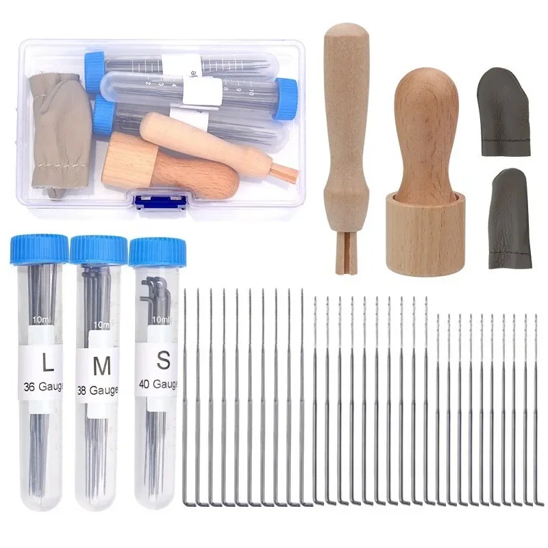Needle Felting Tools Kit DIY Wool Roving Felting Supplies with Foam Mat Needles Finger Guards for Beginners
Needle Felting Tools Kit DIY Wool Roving Felting Supplies with Foam Mat Needles Finger Guards for Beginners