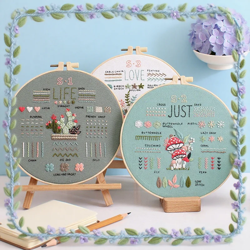3pcs DIY Embroidery Starter Kit with Threads Plastic Hoop Fabric Cross Stitch for Beginner Needlework Sewing Painting Craft Gift
3pcs DIY Embroidery Starter Kit with Threads Plastic Hoop Fabric Cross Stitch for Beginner Needlework Sewing Painting Craft Gift