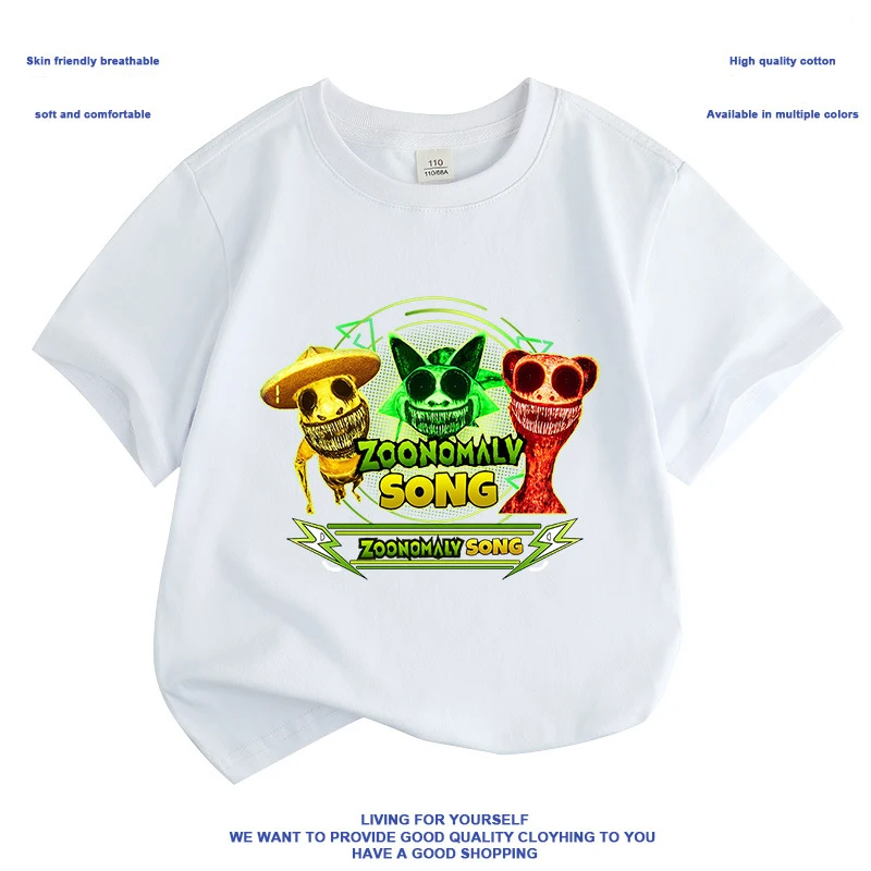 Popular games Zoolomaly summer baby children's T-shirt cartoon casual wear toddler boys girls short-sleeved high quality tops
Popular games Zoolomaly summer baby children's T-shirt cartoon casual wear toddler boys girls short-sleeved high quality tops