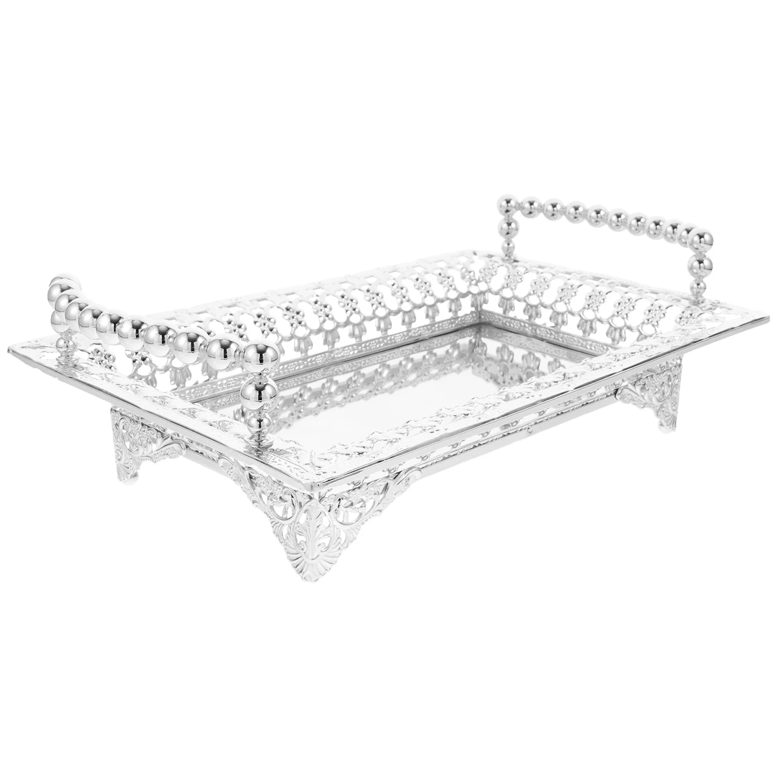 Metal Fruit Tray Silver Color Iron Platters Dried Snack Storage Compact Size Easy Clean Multi Function Candy Container
Metal Fruit Tray Silver Color Iron Platters Dried Snack Storage Compact Size Easy Clean Multi Function Candy Container