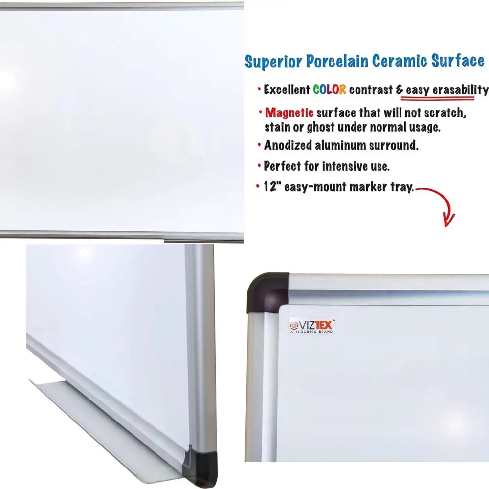 Порцеляновая магнитная доска для сухого стирания в алюминиевой рамке, 36x24 дюйма
Порцеляновая магнитная доска для сухого стирания в алюминиевой рамке, 36x24 дюйма